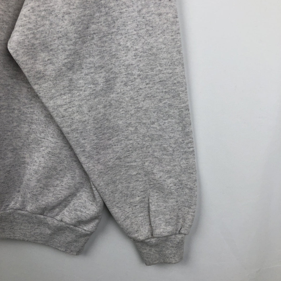 90'S Tee Jays College Character Sweatshirt, Made in USA, Men's XL equivalent, Vintage polyester gray type Vintage Second Hand
