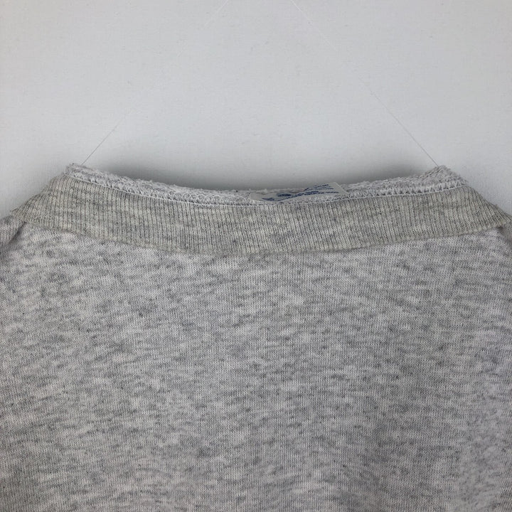 90'S Tee Jays College Character Sweatshirt, Made in USA, Men's XL equivalent, Vintage polyester gray type Vintage Second Hand