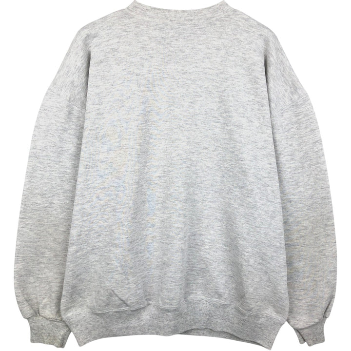 90'S Russell College Character Sweatshirt, Made in USA, Men's Size L, Vintage cotton gray type Vintage Second Hand