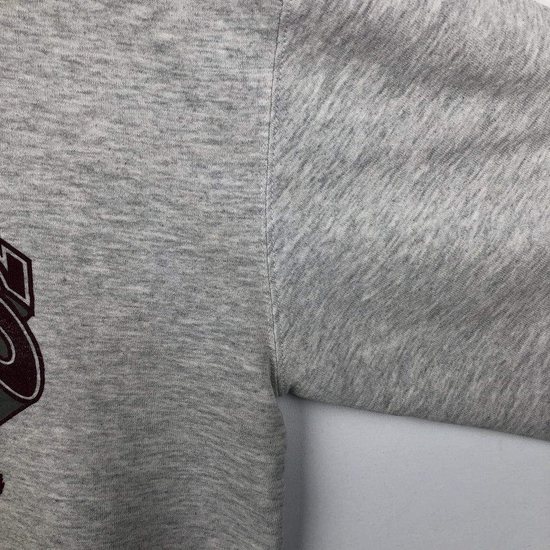 90'S Russell College Character Sweatshirt, Made in USA, Men's Size L, Vintage cotton gray type Vintage Second Hand