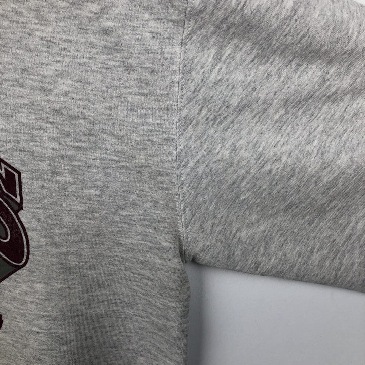 90'S Russell College Character Sweatshirt, Made in USA, Men's Size L, Vintage cotton gray type Vintage Second Hand