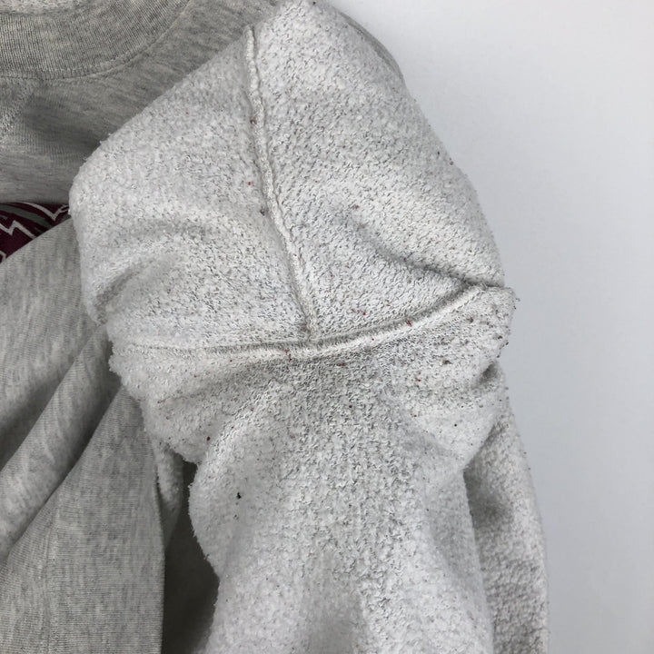 90'S Russell College Character Sweatshirt, Made in USA, Men's Size L, Vintage cotton gray type Vintage Second Hand