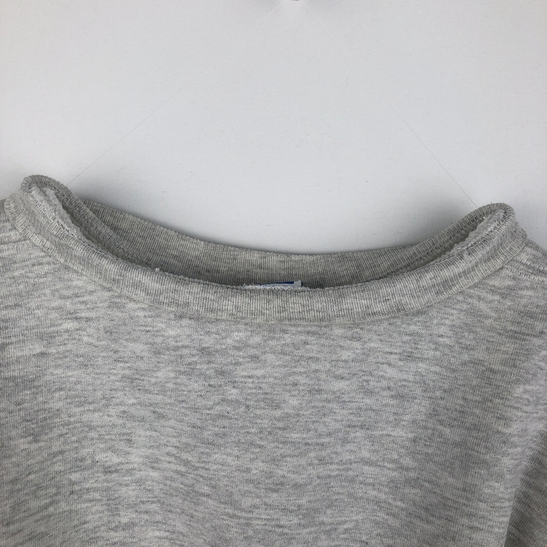 90'S Russell College Character Sweatshirt, Made in USA, Men's Size L, Vintage cotton gray type Vintage Second Hand