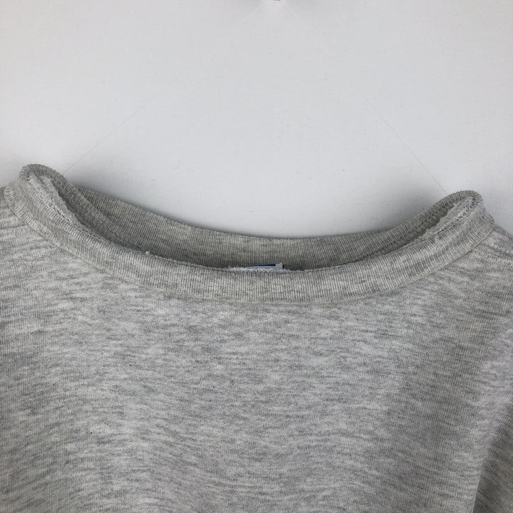 90'S Russell College Character Sweatshirt, Made in USA, Men's Size L, Vintage cotton gray type Vintage Second Hand