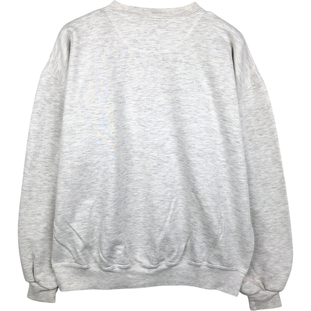 80s-90'S Jerzees College Sweatshirt, Made in USA, Men's Size L, Vintage cotton gray type Vintage Second Hand