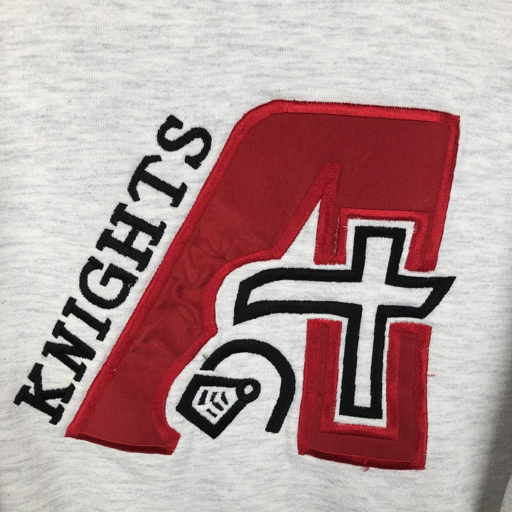 80s-90'S Jerzees College Sweatshirt, Made in USA, Men's Size L, Vintage cotton gray type Vintage Second Hand
