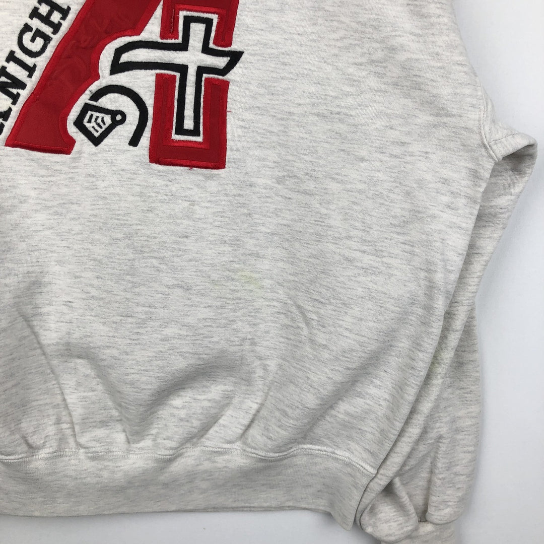 80s-90'S Jerzees College Sweatshirt, Made in USA, Men's Size L, Vintage cotton gray type Vintage Second Hand