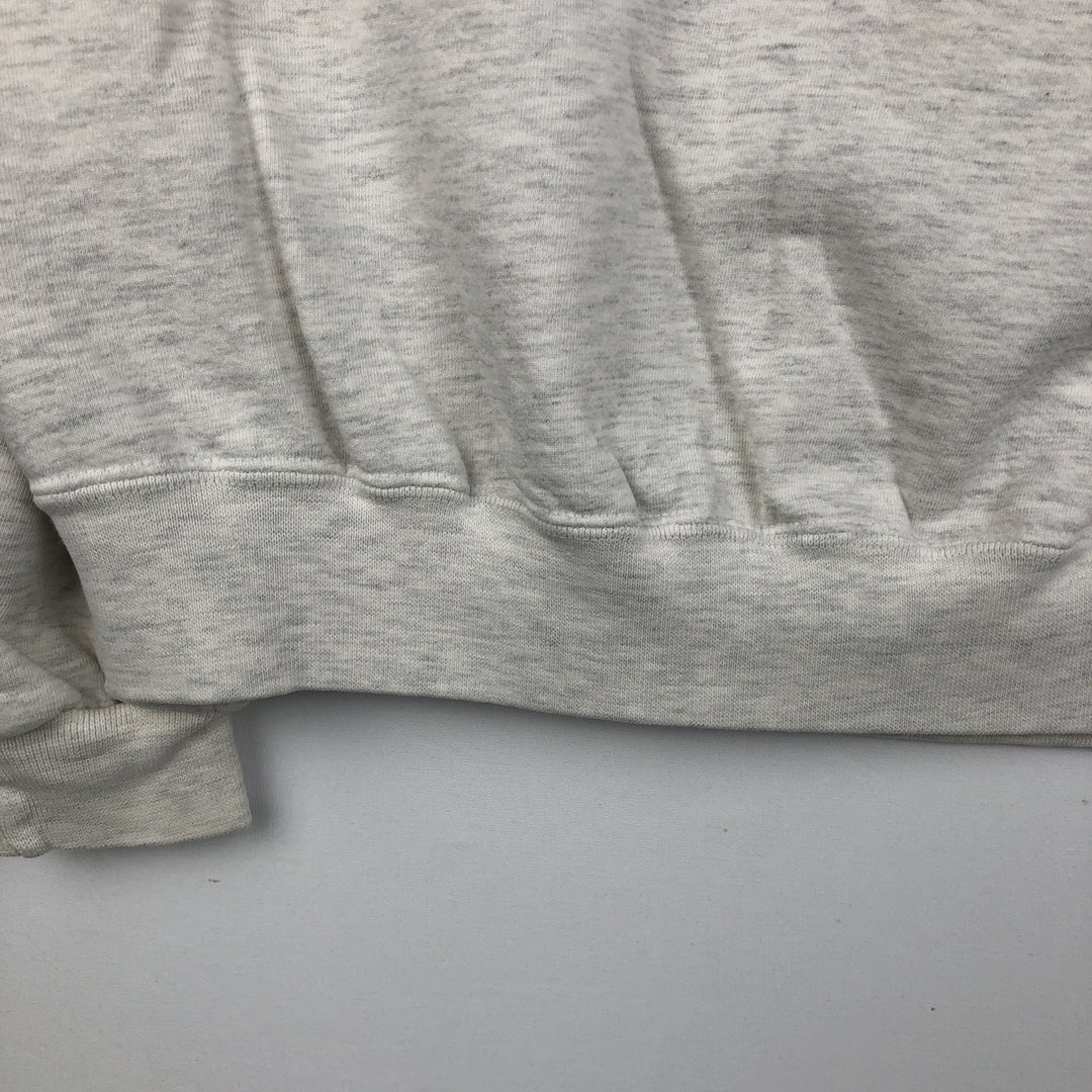 80s-90'S Jerzees College Sweatshirt, Made in USA, Men's Size L, Vintage cotton gray type Vintage Second Hand