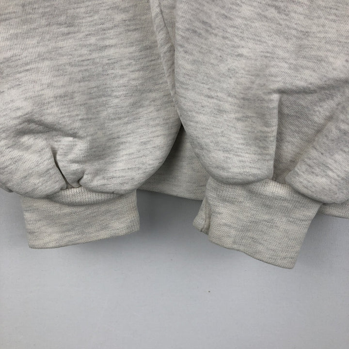 80s-90'S Jerzees College Sweatshirt, Made in USA, Men's Size L, Vintage cotton gray type Vintage Second Hand