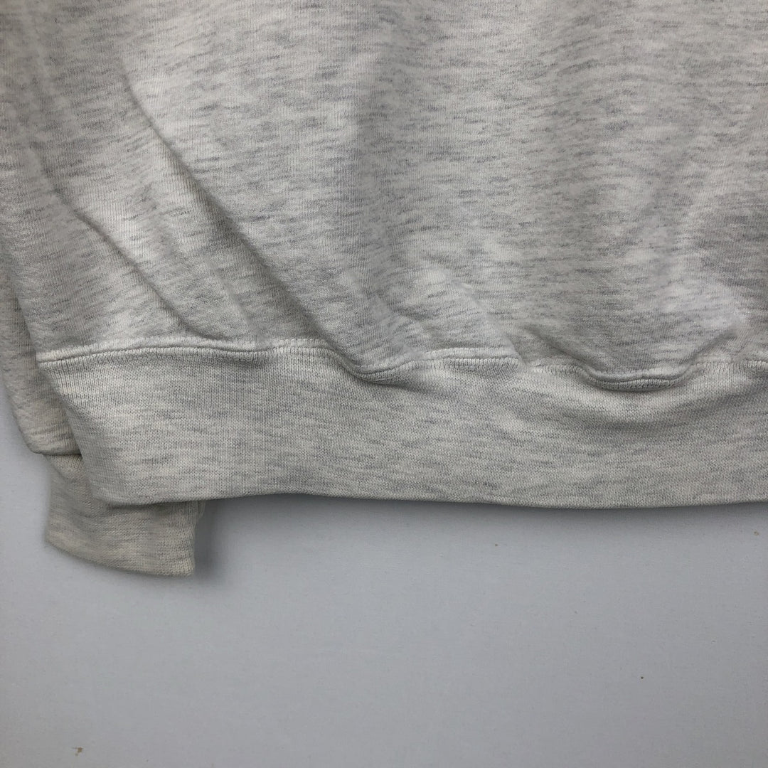 80s-90'S Jerzees College Sweatshirt, Made in USA, Men's Size L, Vintage cotton gray type Vintage Second Hand