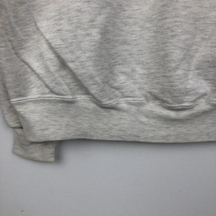 80s-90'S Jerzees College Sweatshirt, Made in USA, Men's Size L, Vintage cotton gray type Vintage Second Hand