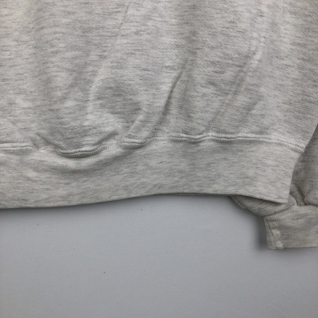 80s-90'S Jerzees College Sweatshirt, Made in USA, Men's Size L, Vintage cotton gray type Vintage Second Hand