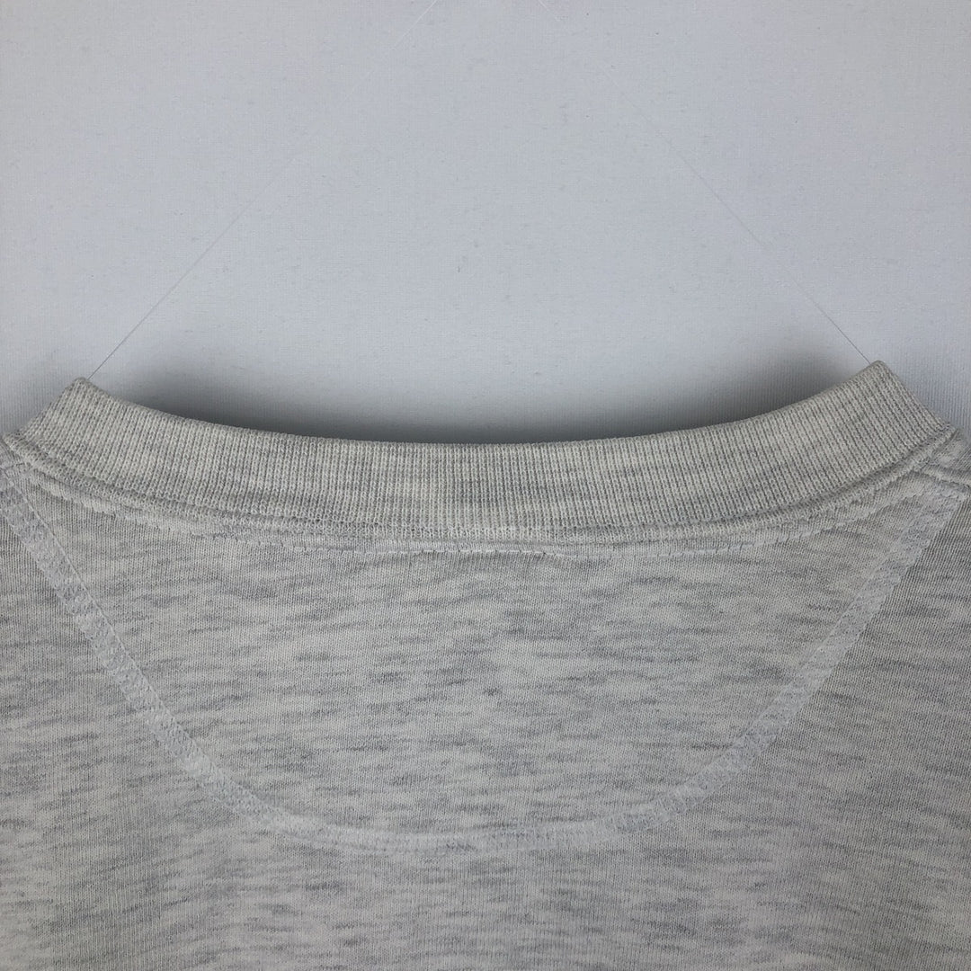 80s-90'S Jerzees College Sweatshirt, Made in USA, Men's Size L, Vintage cotton gray type Vintage Second Hand