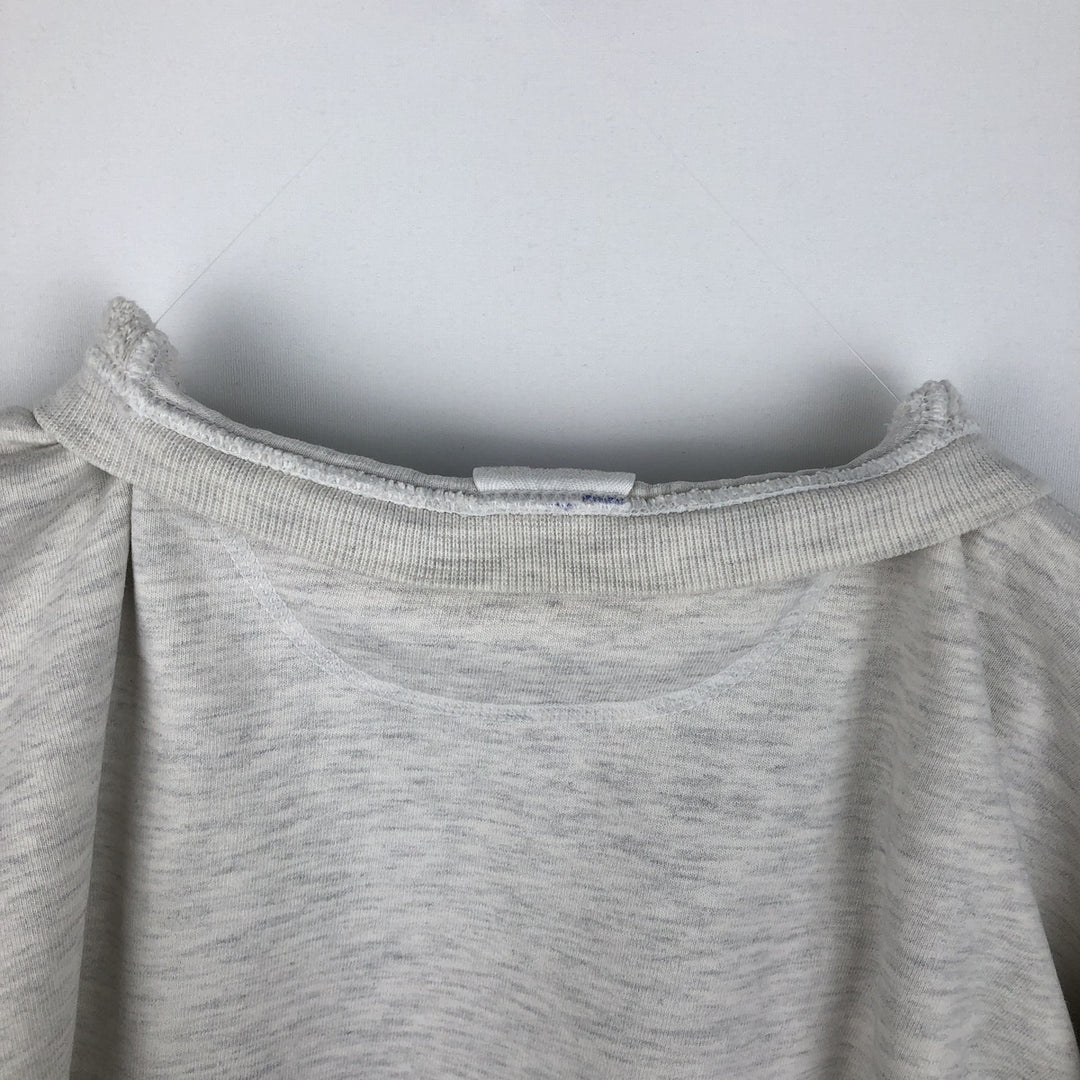80s-90'S Jerzees College Sweatshirt, Made in USA, Men's Size L, Vintage cotton gray type Vintage Second Hand