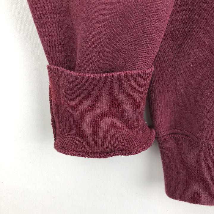 Vintage 90'S Jansport college sweatshirt, made in the USA, size L, men's polyester wine-red Vintage Second Hand