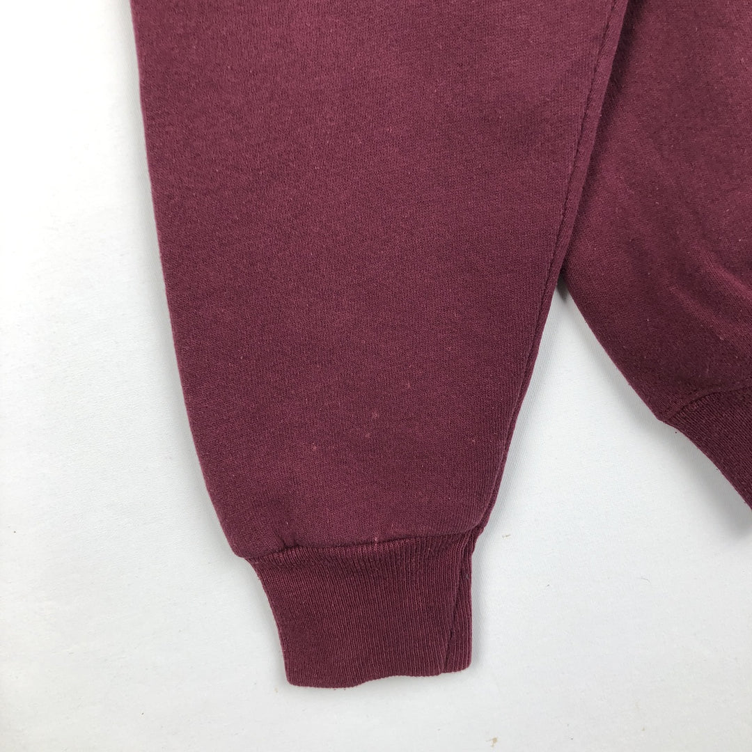 Vintage 90'S Jansport college sweatshirt, made in the USA, size L, men's polyester wine-red Vintage Second Hand
