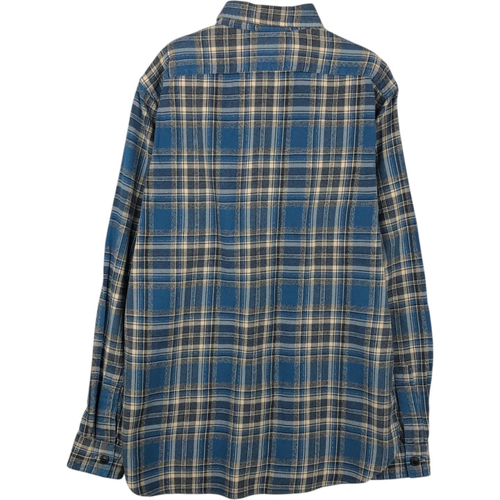 Ralph Lauren POLO by Ralph Lauren Long Sleeve Light Nell Check Shirt, Men's Size S cotton blue type Vintage Second Hand