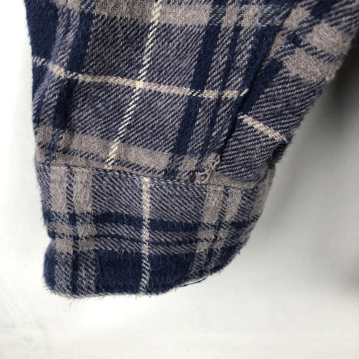 Stillwater Supply Co. Long-Sleeve Flannel Check Shirt, Men's Size XL (approx.) cotton blue type Vintage Second Hand
