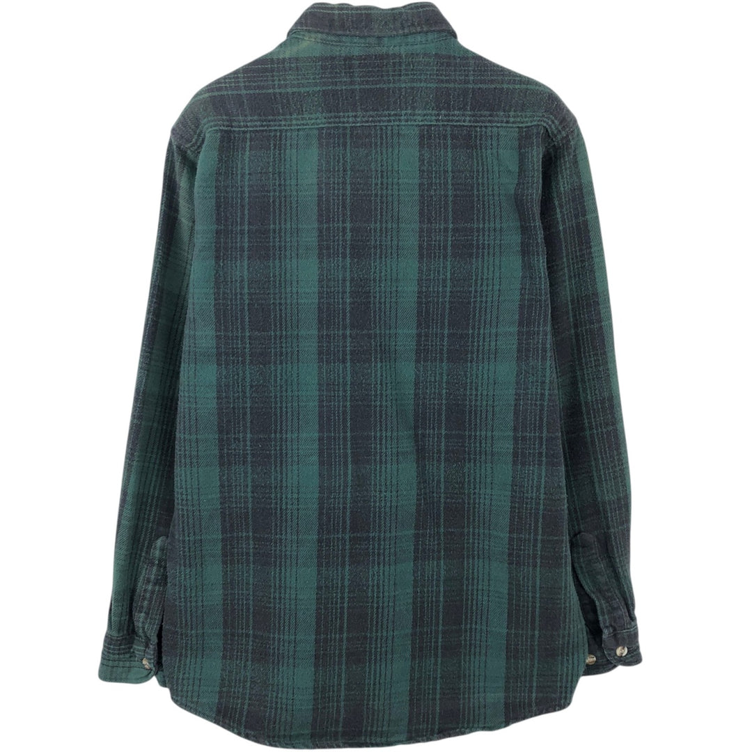 Northeast Outfitters Long-Sleeve Flannel Check Shirt, Men's Size M (approx.) unclear Green type dark green Vintage Second Hand