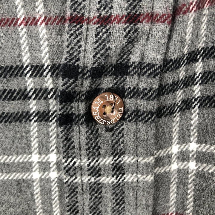 FIELDandSTREAM Long-Sleeve Flannel Check Shirt, Men's Size XL (approx.) cotton gray type Vintage Second Hand