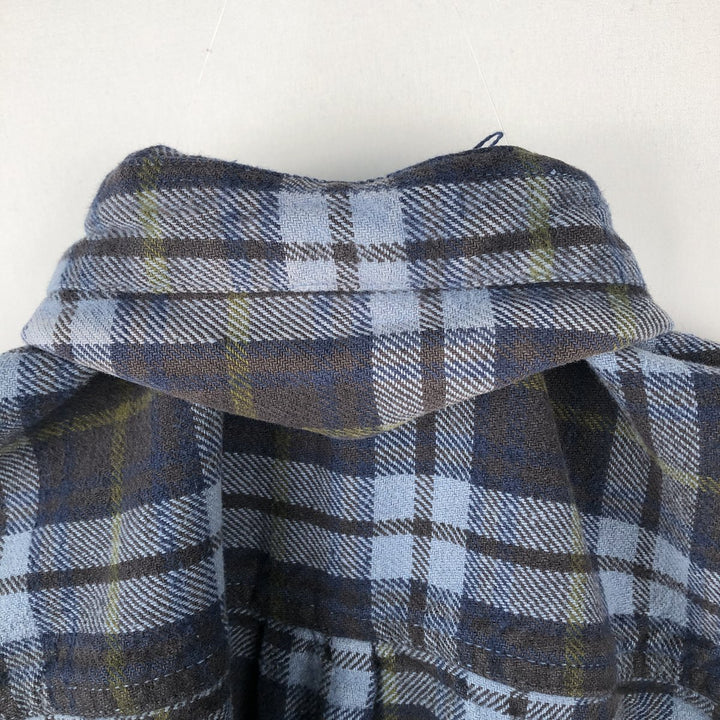 MOOSE CREEK Long Sleeve Flannel Check Shirt, Men's Size M cotton Blue type light blue Vintage Second Hand