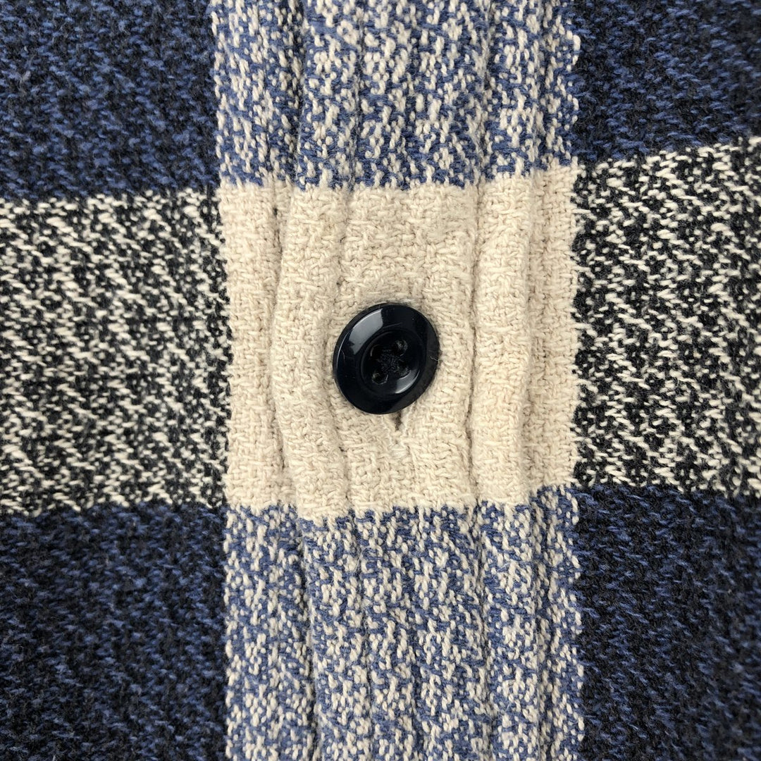 Ralph Lauren DENIM&SUPPLY Long-Sleeve Flannel Check Shirt, Men's Size XL (approx.) cotton blue type Vintage Second Hand