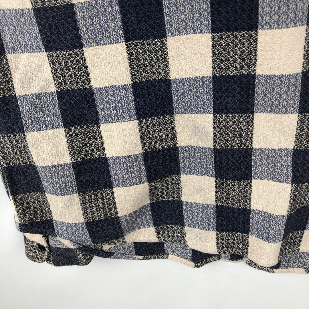 Ralph Lauren DENIM&SUPPLY Long-Sleeve Flannel Check Shirt, Men's Size XL (approx.) cotton blue type Vintage Second Hand