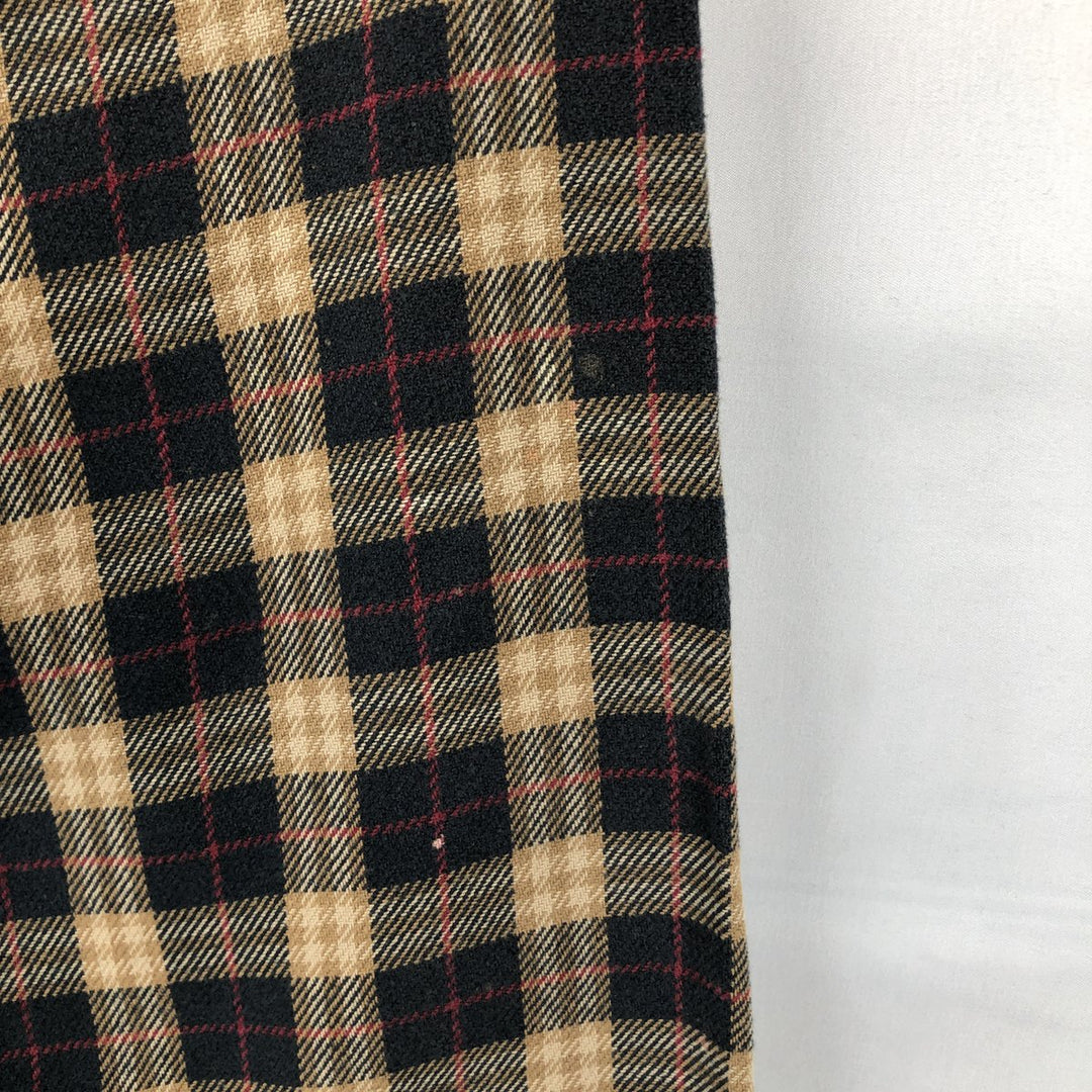 Carhartt long-sleeved button-down light flannel check shirt, men's size M cotton black type Vintage Second Hand