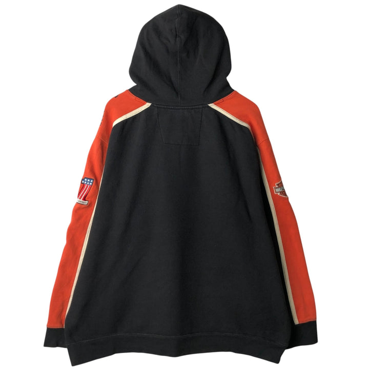 Harley-Davidson Advertising Pullover Hoodie, Men's XXL cotton black type Vintage Second Hand