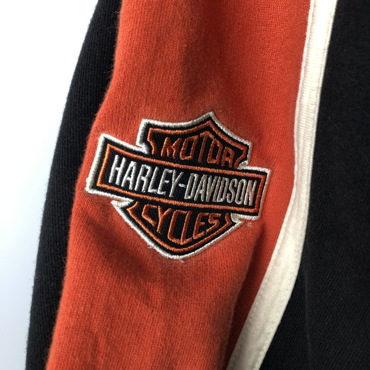 Harley-Davidson Advertising Pullover Hoodie, Men's XXL cotton black type Vintage Second Hand