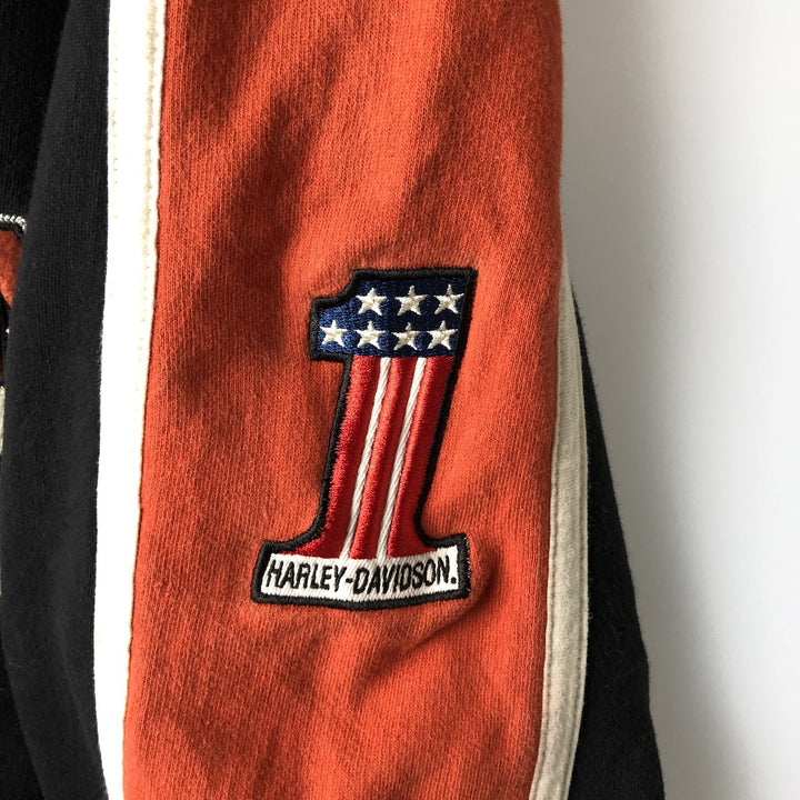 Harley-Davidson Advertising Pullover Hoodie, Men's XXL cotton black type Vintage Second Hand