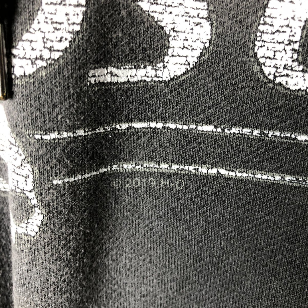 Harley-Davidson Skull Pattern Advertising Sweatshirt Pullover Hoodie, Men's Size XL (approx.) cotton Charcoal Vintage Second Hand