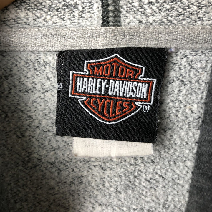 Harley-Davidson Advertising Pullover Hoodie, Men's Size L cotton Charcoal Vintage Second Hand