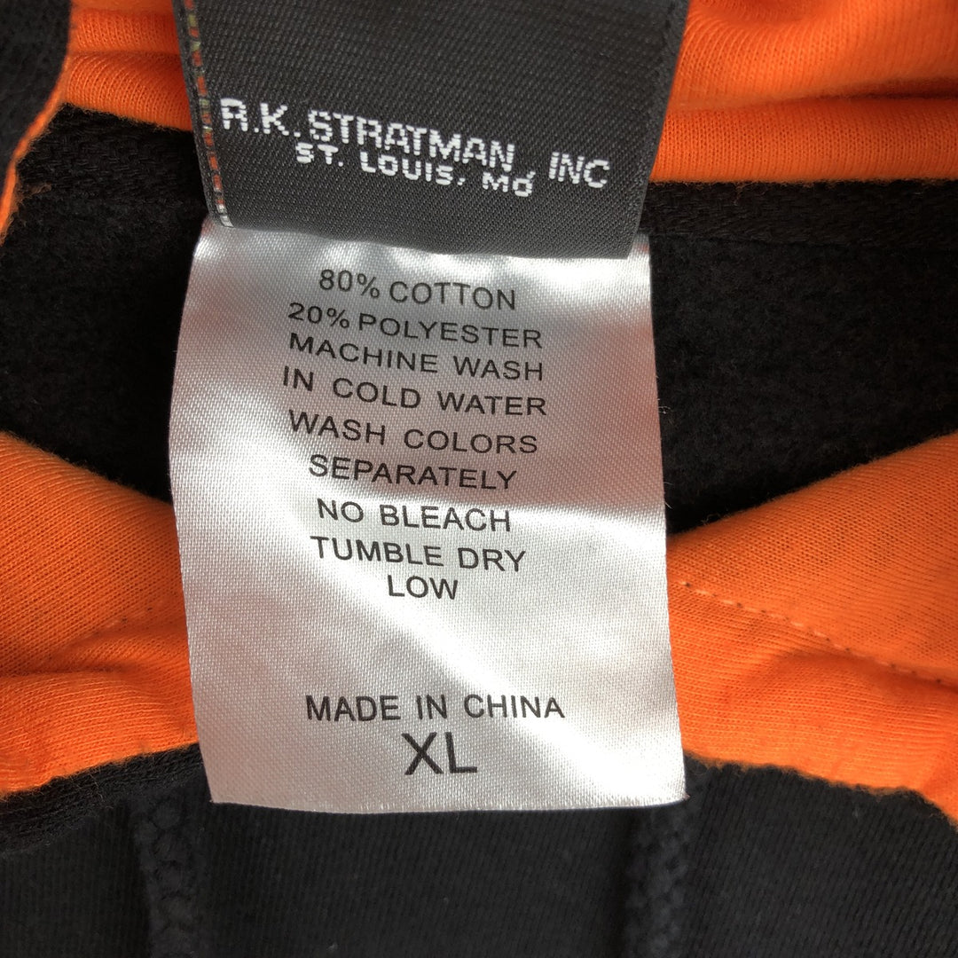 Harley-Davidson Advertising Pullover Hoodie, Men's XL cotton black type Vintage Second Hand