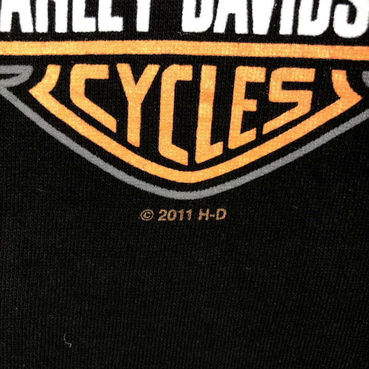 Harley-Davidson Advertising Pullover Hoodie, Men's XL cotton black type Vintage Second Hand