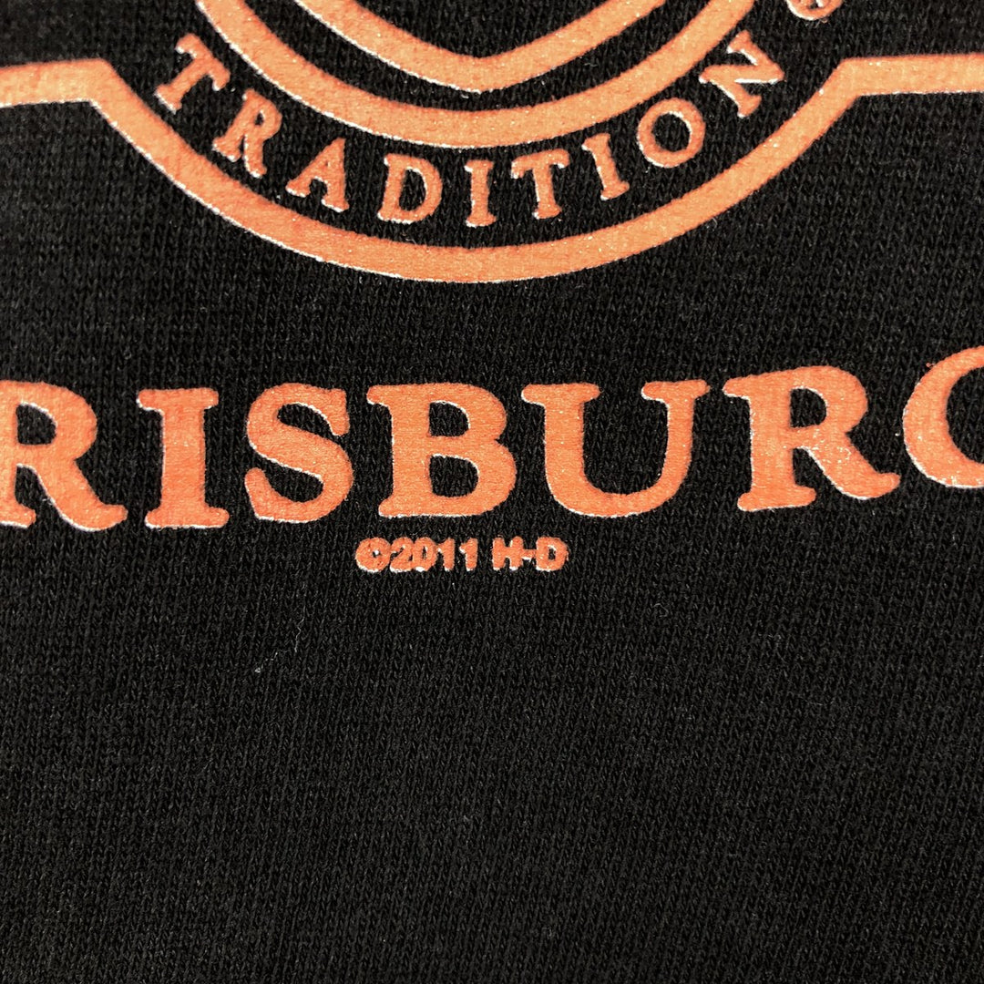 Harley-Davidson Advertising Pullover Hoodie, Men's XL cotton black type Vintage Second Hand