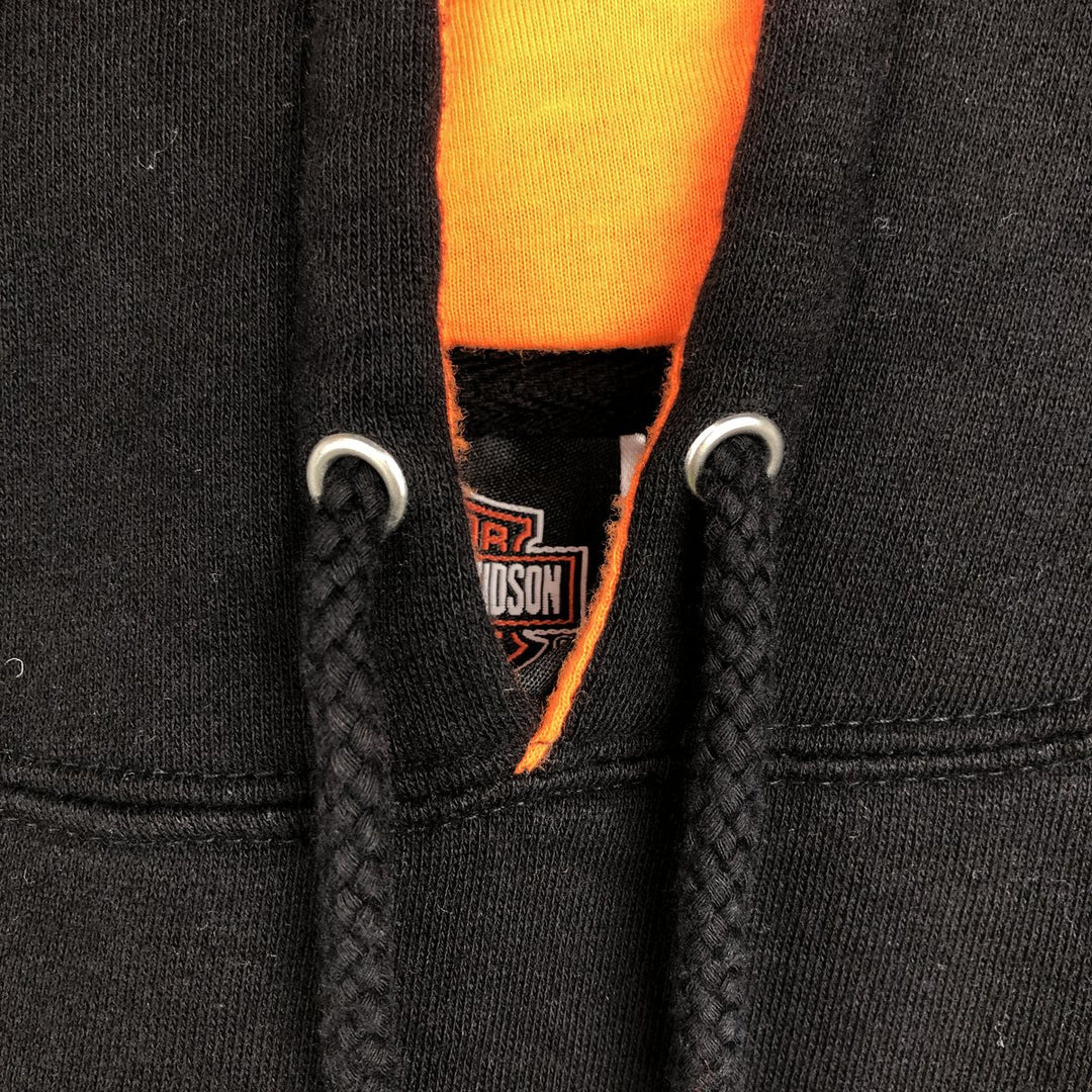 Harley-Davidson Advertising Pullover Hoodie, Men's XL cotton black type Vintage Second Hand