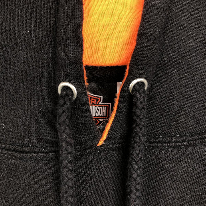 Harley-Davidson Advertising Pullover Hoodie, Men's XL cotton black type Vintage Second Hand