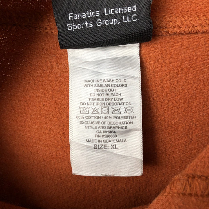 Harley-Davidson Advertising Pullover Hoodie, Men's XL cotton orange type Vintage Second Hand