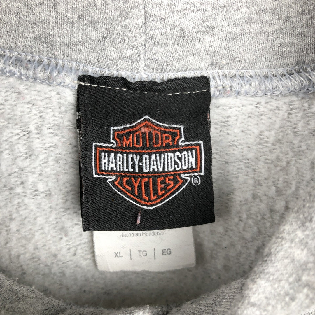 Harley-Davidson Advertising Pullover Hoodie, Men's XL cotton gray type Vintage Second Hand