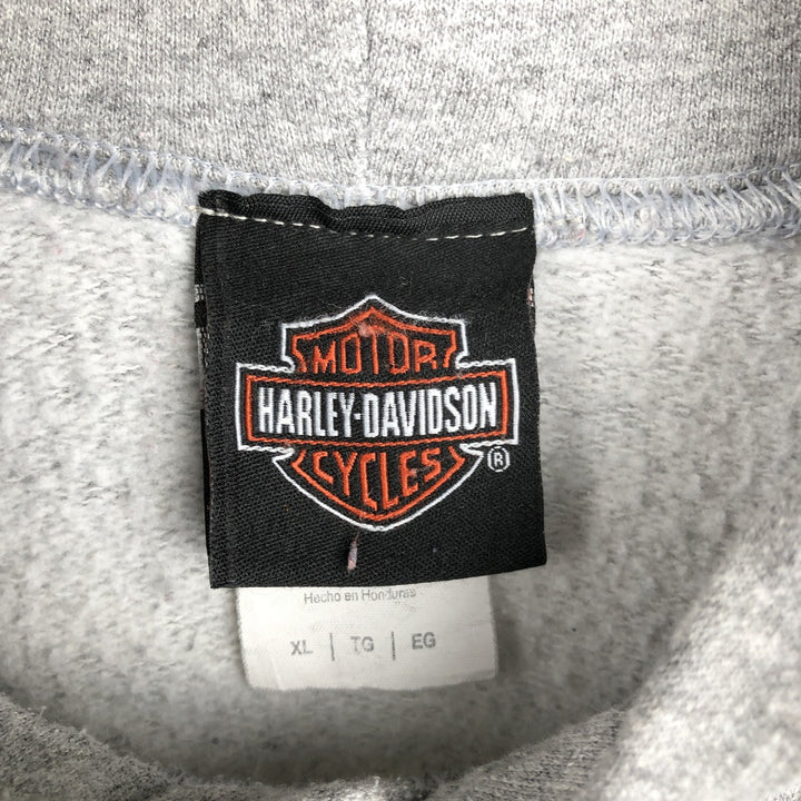 Harley-Davidson Advertising Pullover Hoodie, Men's XL cotton gray type Vintage Second Hand