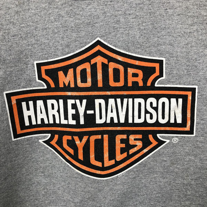 Harley-Davidson Advertising Pullover Hoodie, Men's XL cotton gray type Vintage Second Hand
