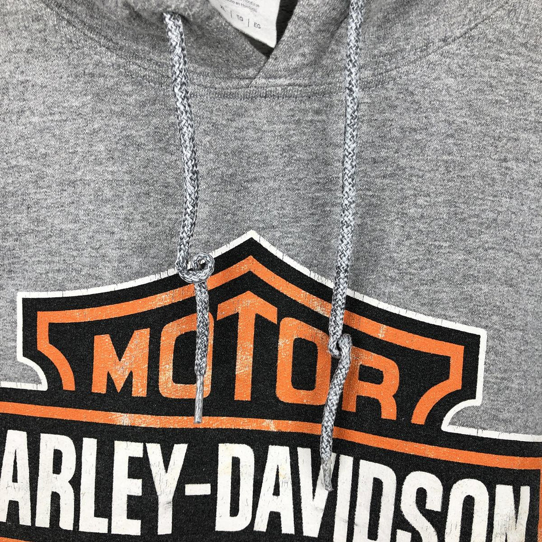Harley-Davidson Advertising Pullover Hoodie, Men's XL cotton gray type Vintage Second Hand