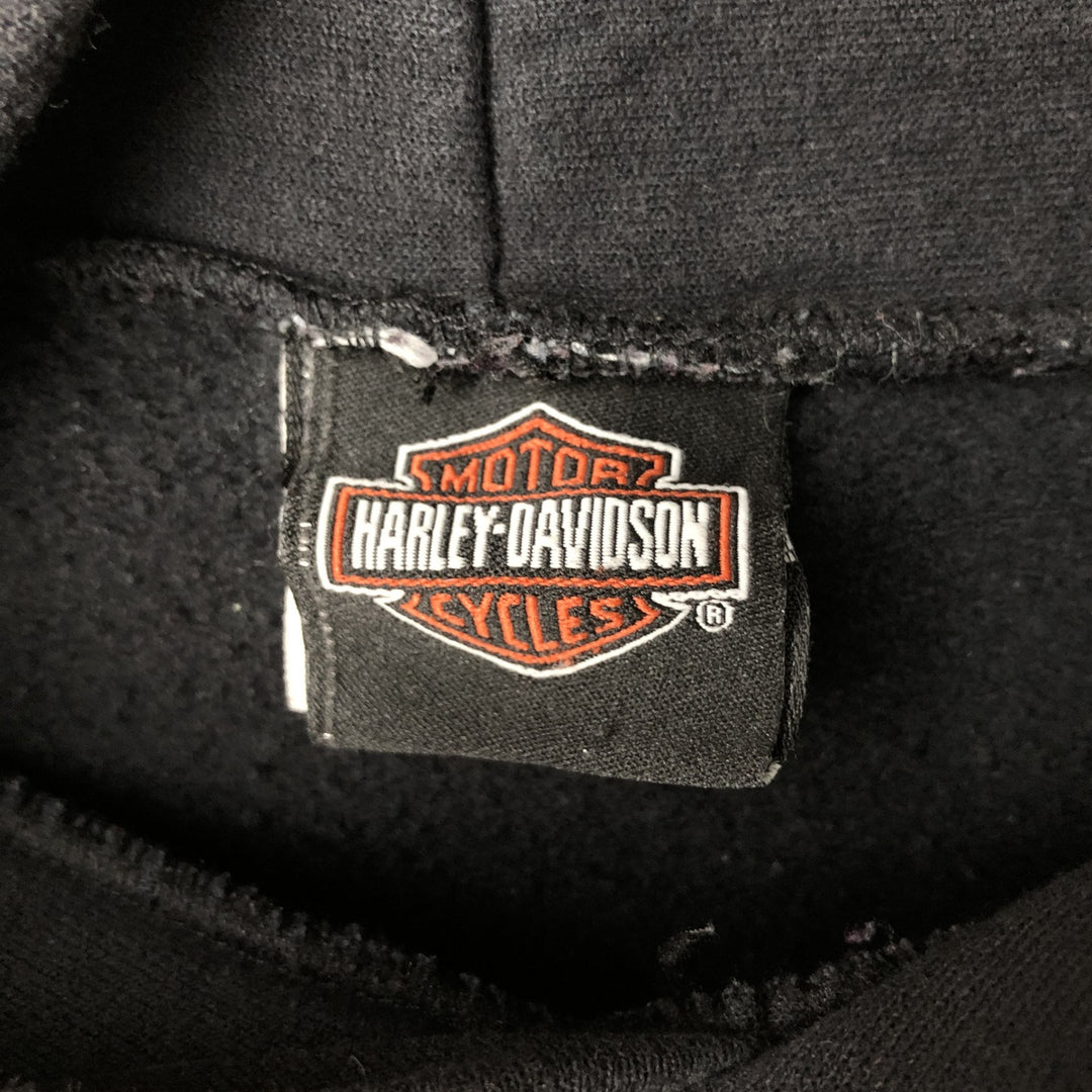2000'S Harley-Davidson Tribal Advertising Sweatshirt Pullover Hoodie (Men's Size M) cotton black type Vintage Second Hand