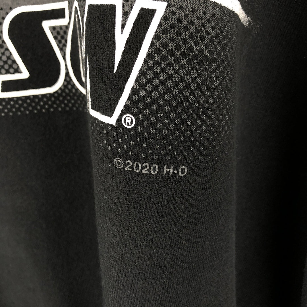 Harley-Davidson Advertising Pullover Hoodie, Men's XXL cotton black type Vintage Second Hand