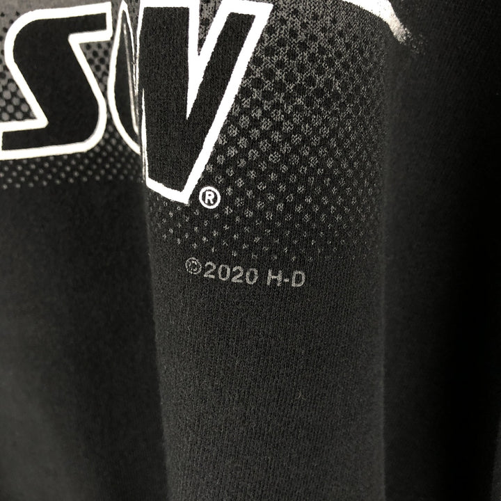 Harley-Davidson Advertising Pullover Hoodie, Men's XXL cotton black type Vintage Second Hand