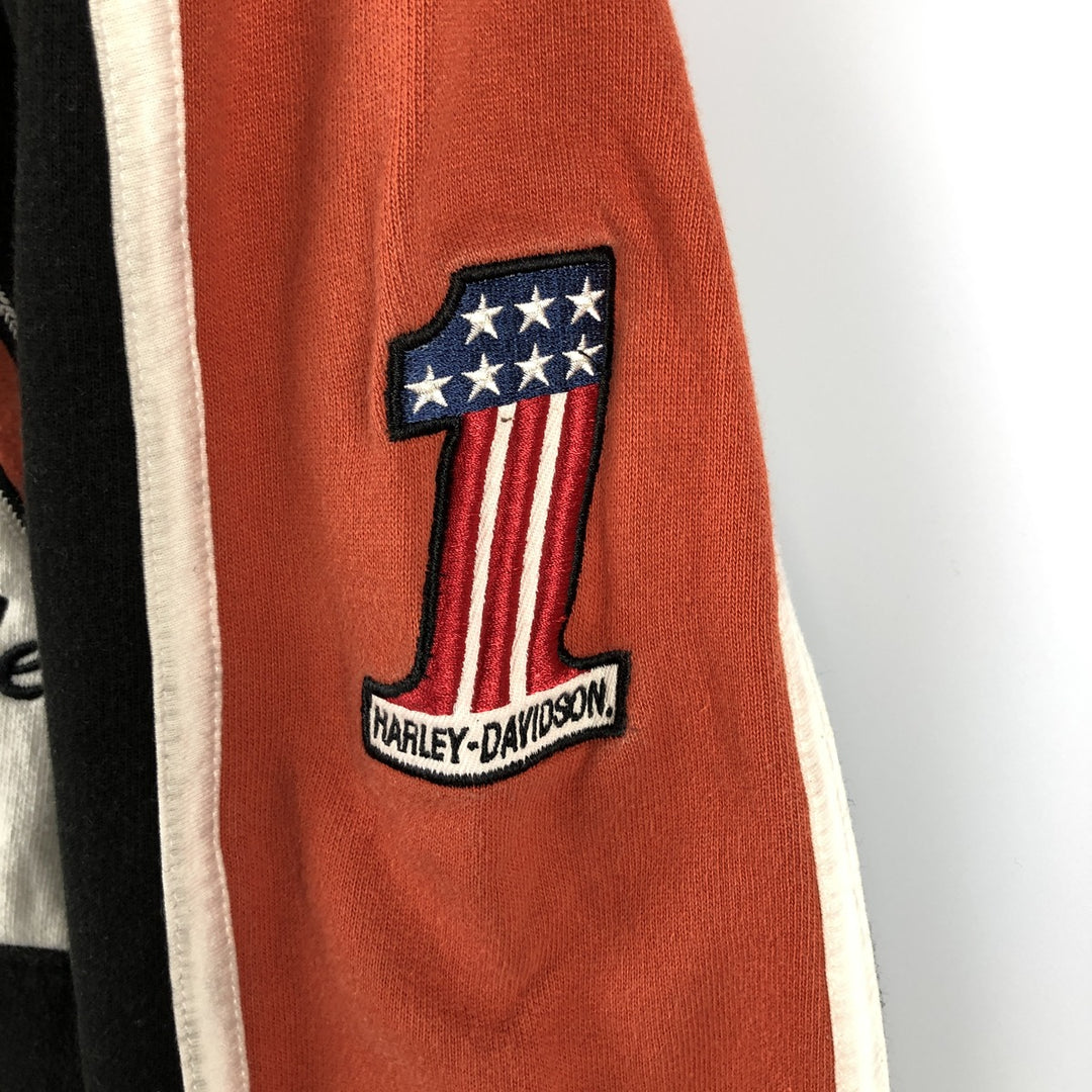 Harley-Davidson Stars and Stripes Advertising Sweatshirt Pullover Hoodie, Men's Size S (approx.) cotton black type Vintage Second Hand