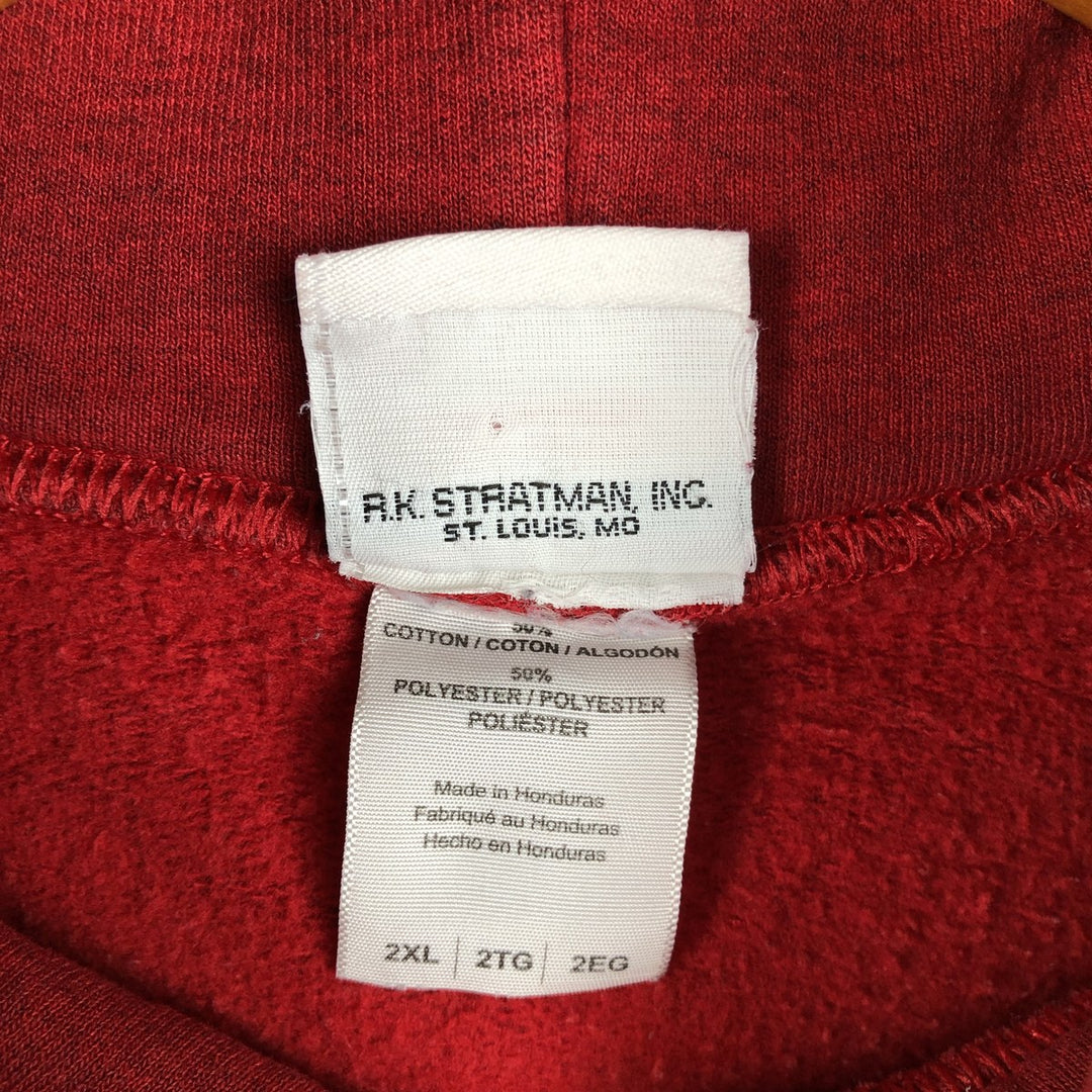Harley-Davidson Advertising Pullover Hoodie, Men's XXL cotton red type Vintage Second Hand