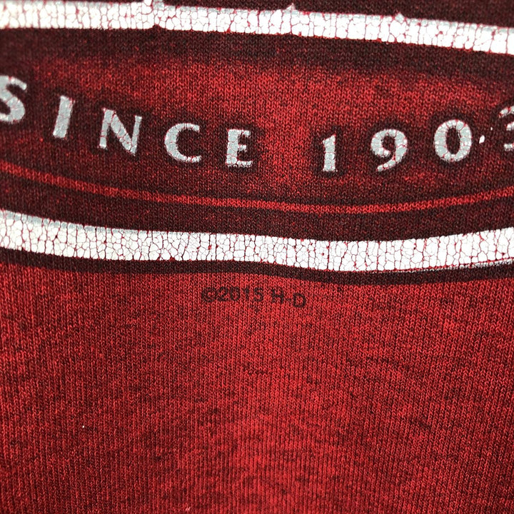 Harley-Davidson Advertising Pullover Hoodie, Men's XXL cotton red type Vintage Second Hand
