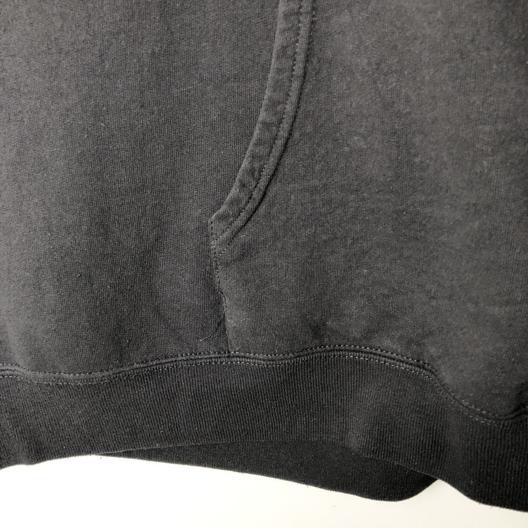 Harley-Davidson Eagle Pattern Fire Pattern Advertising Sweatshirt Pullover Hoodie, Men's Size XL (approx.) cotton black type Vintage Second Hand